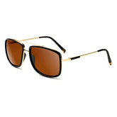 SUNVOES Square Aviator Polarized Sunglasses for Men and Women UV400 Protection Sunglasses Metal Sun Glasses